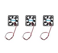 ISTOVO 3pcs 50mm x 50mm x 10mm 5010 DC 12V 0.1A 2Pin Brushless Cooling Fan