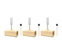 ISTOVO 3X 432 Hz Tuning Fork with Resonance Box,for Sound Healing,Tuning Fork Resonance Teaching, Hearing Tests, Meditation