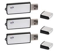 ISTOVO 3X 8GB Voice Activated Mini Recording, USB Flash Drive Sound Recording Recorder,for Lectures, Meetings, Class