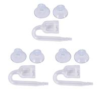 ISTOVO 3X Aquarium Fish Tank CO2 Diffuser Carbon Dioxide Reactor with Ceramic Disc + 6 Suckers
