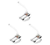 ISTOVO 3X Guitar Vibrato Tailpiece Tremolo Flat Top Body Tremolo Unit Vibrato Bridge for Tele, LP, Electric Guitars(Silver)