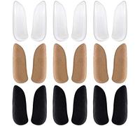 ISTOVO 3X Medial & Lateral Heel Wedge Silicone Insoles for Supination and Pronation, Adhesive Gel Shoe Inserts for Bow Legs