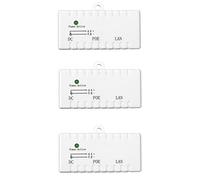 ISTOVO 3X Poe Splitter Poe Injector Rj45 Dc 5.5mm x 2.1mm Input Passive Poe Adapter Connector for Ip Network Camera (White)