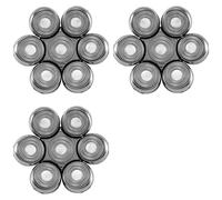 ISTOVO 3X Replacement Cutter Head for Electric Shaver for Men Beard Trimmer Wet and Dry 7D Floating Heads Blade Silver