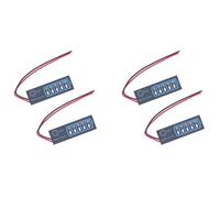 ISTOVO 4 Pcs Battery Level Indicator 3S Ternary Lithium Battery Lithium Iron Phosphate Lead-Acid Battery Capacity Display Meter
