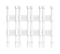 ISTOVO 4 Pcs Double RV Refrigerator Bars Adjustable Fridge Tension Rods RV Refrigerator Kitchen Accessories, Fridge Bars