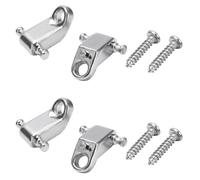 ISTOVO 4 Pcs Electric Guitar Roller String Tree String Retainer - Silver