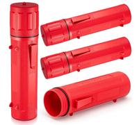ISTOVO 4 Pcs Electrode Rod Storage Tube 14 Inch Welding Rod Storage Airproof Welding Rod Container Waterproof Red