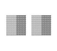 ISTOVO 400 Piece Bass and Guitar Pickguard Mounting Screws Scratch Plate, Silver and Black