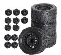 ISTOVO 4Pcs 110Mm 1/10 -Stunt Truck Tire 12Mm and 14Mm Hex for/ARRMA/KRATON/Outcast/B