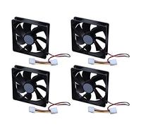 ISTOVO 4pcs 120mm x 25mm DC 24V 4Pin Sleeve Bearing Computer Case Cooling Fan