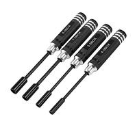 ISTOVO 4Pcs Hex Nut Drivers Driver Tools Kit Set for RC Helicopter RC Boat Rc Cars, Metal 4.0/5.5/7.0/8.0mm Screwdrivers