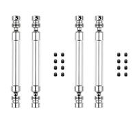 ISTOVO 4PCS Metal CVD Drive Shaft 110-160mm for 1/10 RC Rock Crawler Axial SCX10 90046 Trx4,Silver