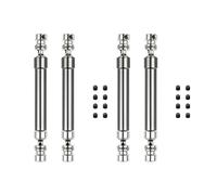 ISTOVO 4PCS Metal CVD Drive Shaft 110-160mm for 1/10 RC Rock Crawler Axial SCX10 90046 Trx4,Titanium