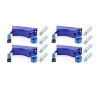 ISTOVO 4PCS Propane Tank Holder Cylinder Wall Mounted Bracket Gas Cylinder Bracket ABS Gas Cylinder with Screws Blue