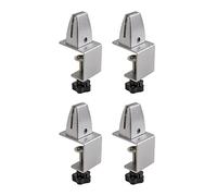 ISTOVO 4Pcs Sneeze Guard Clamp Bracket Desk Partition Clamp for 1/8Inch to 1Inch Thick Acrylic Panels Adjustable C Shape Clamp