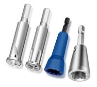 ISTOVO 4Pcs Wire Twister Tool for Drill, Twister Wire Stripper Tool Connector Driver,Cable Quick Stripping Tools