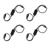 ISTOVO 4X 24 Hour Auto Reboot Router Routing Timer Reset Tool DC Power Timing Fiber Modem Router DC Power Manager Black