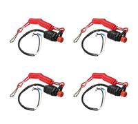 ISTOVO 4X Boat Motor Emergency Kill Stop Switch for/Outboard Stop Kill Switch Cut Off Switches