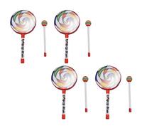 ISTOVO 4X Kids Percussion Lollipop Drum, 6Inch