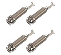 ISTOVO 4X Mono Long Input Output Threaded Guitar Jack NEW 1/4 Inch