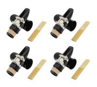 ISTOVO 4X Mouthpiece Kit, Includes Ligature+Clarinet 2.5+Black Clarinet Mouthpiece Plastic Cap