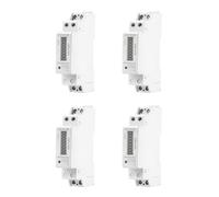 ISTOVO 4X Single Phase Din Rail LCD Digital Display Electricity Power Consumption Energy Watt Meter Wattmeter KWh 5-32A