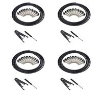 ISTOVO 4X Solderless Connectors Design Guitar Cable Diy Guitar Pedal Patch Cable Kit