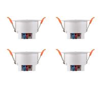 ISTOVO 4X Tuya ZigBee MmWave Human Presence Sensor with Luminance Microwave Radar Detection PIR Motion Sensor Celling Mount