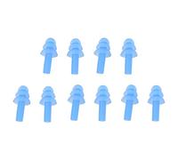 ISTOVO 5 Pair Swimming Dive Flexible Silicone Ear Plugs Earplug Blue