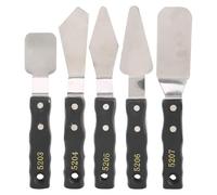 ISTOVO 5 Pieces Painting Knives Stainless Steel Spatula Palette Knife Set for Oil, Canvas, Acrylic Mixing Suitable for Artists