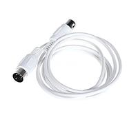 ISTOVO 5 Pin MIDI DIN PLUG Extension Cable Male to Male /9.8FT White