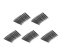 ISTOVO 50 Pcs Black Plastic Tip Anti Static Tweezer 12cm Length