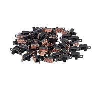 ISTOVO 50 Pcs ON/ON 2 Position 1P2T SPDT Mini Panel Slide Switch Solder Lug SS12F1-G3