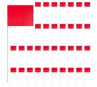 ISTOVO 500Pack Marking Flags, Red Yard Flags 15x4x5Inch, Marker Flags, Lawn Flags Markers, Irrigation Flags, Landscape Flags