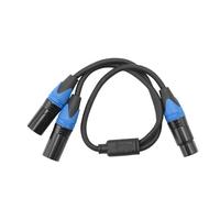 ISTOVO 50cm XLR Splitter Cable 1 XLR Female to 2 XLR Male XLR Y Splitter Cable Microphone Splitter Cord for Amplifier Mixer FMM