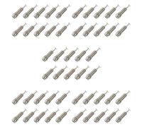 ISTOVO 50PCS Guitar Pickup Endpin Output Jack Nickel Strap Lock Chrome