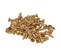 ISTOVO 50x Guitar Bass Screws Parts for Scratchplates Pickguard, Gold