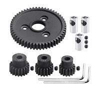 ISTOVO 54T 32 Pitch Metal Steel 3956 Spur Gear with 15T 17T 19T Gear Sets for 1/10 Slash 4WD/2WD Summit E-