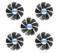 ISTOVO 5pcs 95mm CF1015H12D DC12V Video Card Cooler Cooling Fan for Sapphire NITRO RX480 8G RX 470 4G GDDR5 RX570 4G / 8G