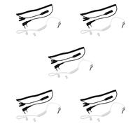 ISTOVO 5X 2-Pin PTT Mic Headset to 3.5mm Air Acoustic Tube Earpiece for UV-5R 888S