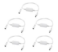 ISTOVO 5X 24 Hour Auto Reboot Router Routing Timer Reset Tool DC Power Timing Fiber Modem Router DC Power Manager White