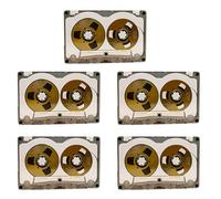ISTOVO 5X 55 Minute Blank Tape Disk Double-Sided Metal Small Open Disk Blank Cassette Tape Tape Disk, E