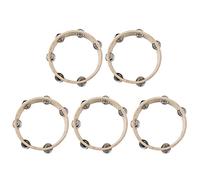 ISTOVO 5X 8 Inch Musical Tambourine Tamborine Drum Round Percussion Gift for KTV