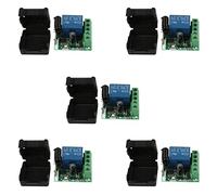ISTOVO 5X DC 12V 1CH 433MHz Universal Wireless Remote Control Switch Relay Receiver 433 MHz Transmitter Button Module DIY
