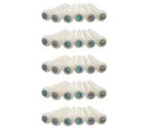 ISTOVO 5X Guitar Bone Bridge Pins with 5.3mm Position Abanlone Dot for Acoustic Guitar Parts Replacement