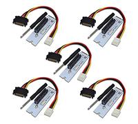 ISTOVO 5X NGFF M.2 to PCI-E 4X Riser Card M2 Key M to PCIe X4 Adapter with LED Voltage Indicator for ETH Mining