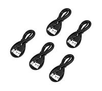 ISTOVO 5X USB Cable 5.5mm / 2.1mm 5V DC Jack Power Cable (Black, 102CM)