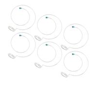 ISTOVO 6 Pcs Magnifier Loupe Holder Watchmakers Jewellers Loupe Lens Headband Loupe Cord Holders Stainless Steel Wire