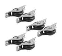 ISTOVO 6 Pcs Nylon Single Axle Sliding Door Roller Window Sash Pulley Wheel